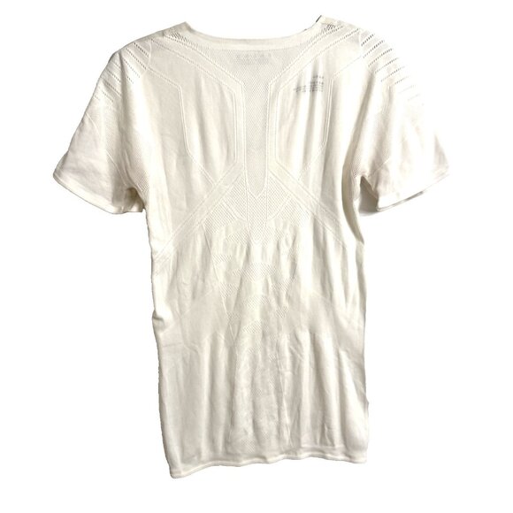 FALKE Ergonomic Sports System White V Neck Short Sleeve Top Size Large - Picture 6 of 10